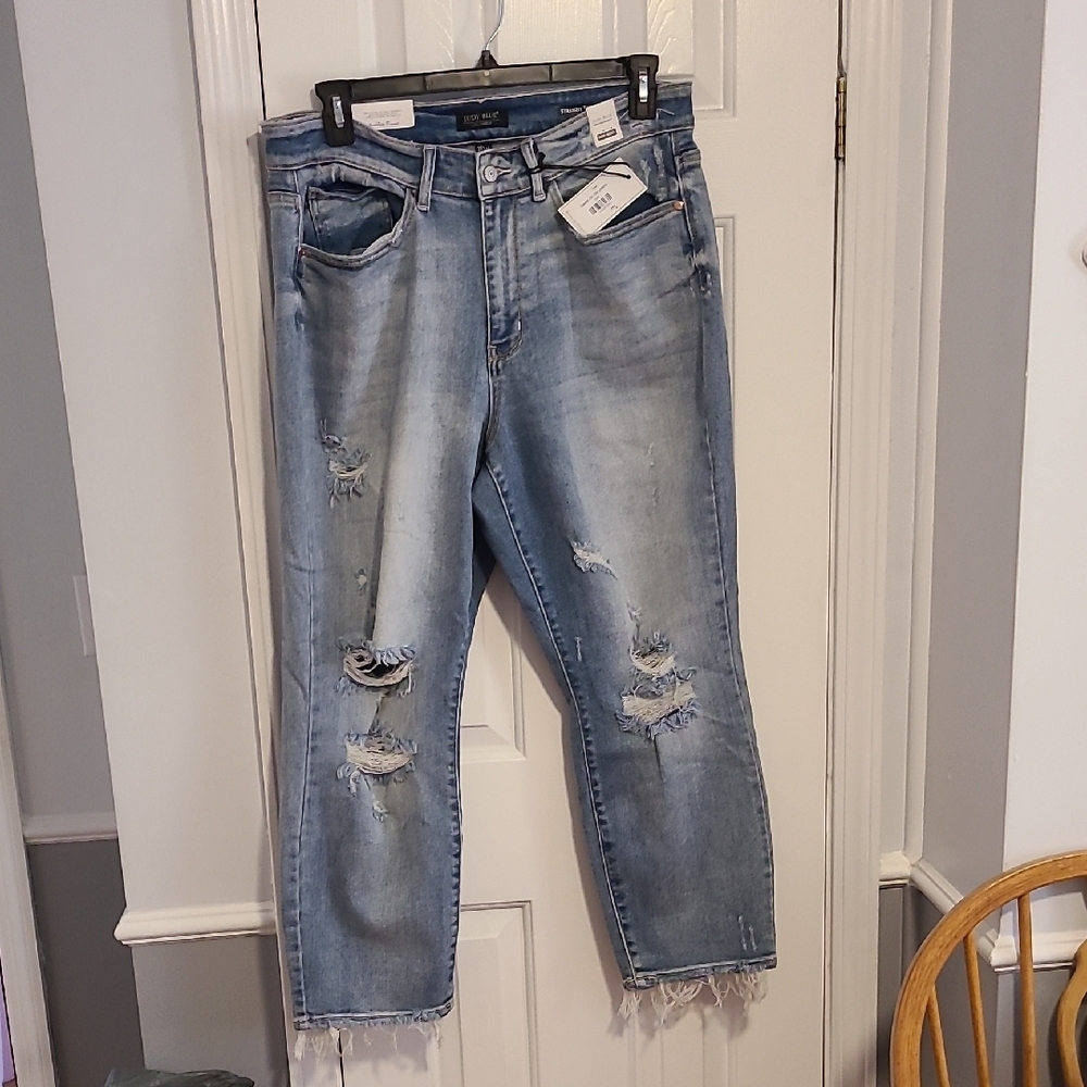 Distressed Light Blue Women's Jeans